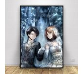 HD Print Wall Art Canvas Painting  Attack on Titan Anime Series Poster for Modern Home Decor Living Room  Japanese Anime Charact