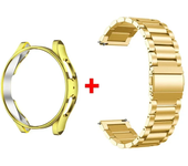 Band+Case for Samsung Galaxy Watch 6 5 4 44mm 40mm Classic 46mm 42mm Stainless Steel Bracelet Galaxy Watch 3 5 Pro 41 45mm Strap