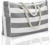 Striped beach bag Bohemian large storage bag Canvas travel bag Large capacity shopping bag Eco friendly handbag