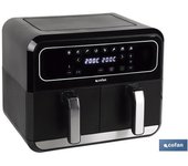 Freidora de aire dual 8 l 1700 w