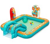 Bestway Piscina Hinchable Parque de Juegos Hippie 193x152x74 cm +2 Años Jardin 53164