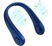 Ventilador De Cuello Colgante Sin Hojas, Mini Ventilador Portátil Usb, Súper Fuerte Viento, Silencioso Viento Natural, Recargable