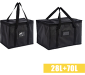 70L Insulated Thermal Cooler Bag Insulation To Keep Cold Large Capacity Portable Lunch Bag Zip Picnic Camping Tin Foil Food Bag