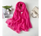 Solid Color Transparent Chiffon Silk Scarf Summer Beach Towel Sunscreen Shawl Muslim Long Shawl Islamic Turban Bandanna Hijab