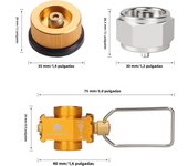 Butane Adapter Gas Saver Plus Gas Convertor Shifter Refill Flat Tank Conversion Adapter Camping Gas Adaptor Valve lpg adapter
