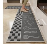 Vikama 1/2pcs Durable Dirty Resistant Non-slip Crystal Velvet Kitchen Waterproof Carpet Porch Bathroom Easy Care Machine Hand Wa