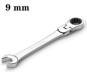 Flex-head Ratcheting Wrench Set,1Pcs Metric 6-24mm Chrome Vanadium Steel Universal Spanners for Car Repair Hand Tools