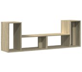 Mueble TV combinadoMuebles de TV 2 uds madera ingeniería roble Sonoma 75x30x50 cm