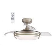 CLAR - Ventilador de Techo con Luz Silencioso y Potente 3900Lm Blanco
