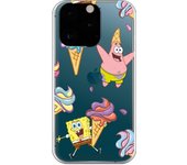 Funda original compatible con iPhone 13 Pro - Bob Esponja y Patricio Helados