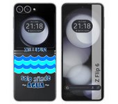 Tumundosmartphone Funda Carcasa Dura para Samsung Galaxy Z Flip 6 5G diseño Agua Dibujos