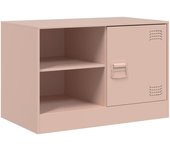Mueble TV combinadoMueble para TV de acero rosa 67x39x44 cm