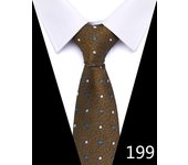 New Style Fashion 7.5 cm Blue Striped Floral Tie For Men Gravatas Hombre Fit Wedding Workplace Birthday Gift