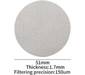 Reusable de café filter with Mango para máquina de café, Pantalla de Puck de 51/53, 5/58, 5mm, portafilter de Malla para hacer accesorios de café