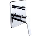 Clever 61127 Grifo de Ducha Monomando para Empotrar 2 Vías, Xtreme, Cromado