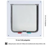 Dog Cat Kitten Flap Puppy Kitten Safety In/out Pet Door with 4 Way Security Lock Door Pet Doors Sliding Door Safety Pet Door