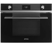 Horno Compacto 45cm Smeg SF4101MCN1 Combinado Microondas Negro smeg  Hornos SMEG 8017709282202