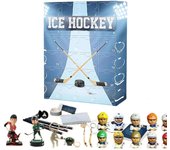 Calendario de Adviento de Hockey 2024 con 24 puertas pequeñas, cuenta atrás de 24 días para regalos navideños, decoración de Hockey, recuerdo en miniatura para decoración navideña del hogar