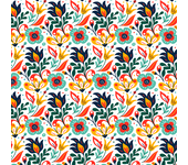 Papel Pintado Floral Multicolour llamativo