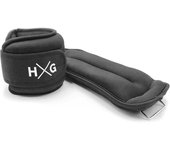 HxG Pesas para tobillo y muñecas con correas ajustables para ejercicios de fitness. Tobilleras con peso 0,5kg 1kg 1,5kg. (Set 2 Pesas) Tu casa es tu gimnasio.