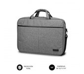 Maletín Subblim Elite Laptop Bag para Portátiles hasta 14"/ Cinta para Trolley/ Gris