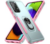 Case for Samsung Galaxy A73 A72 A71 A55 A54 M42 M40S M12 Shockproof Armor 360° Car Magnetic Ring Holder Soft Edges Phone Cover