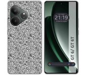 Tumundosmartphone Funda Silicona para Realme GT 6 / GT 6T 5G diseño Letras Dibujos