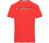 Camiseta de Manga Corta Tommy Hilfiger  para hombre en color rojo
