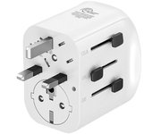 Cargador de pared universal muvit for change mcadp0006/ toma de corriente universal/ 1xusb tipo-c/ 2xusb/ 15w