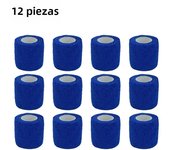 Dark blue Sports Self Adhesive Bandage Vet Wraps Tape Finger Joints Athletic Protective Kit Pet Elastic Bandage 2.5-15CM