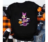 Disney Cartoon Happy Halloween Costume Jack Skellington Mickey Print Women's Magic Kingdom Fashion Disney Holiday T-Shirt