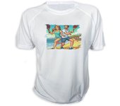 MERCHANDMANIA CAMISETA padel juego playa raquetas deporte amigos tshirt