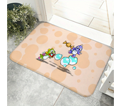 1pc Cartoon Bubble Bobble Game Floor Mat Floor Mat Anti-Slip Kitchen Bedroom Handmade Tufted Rug Carpet