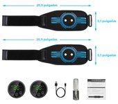USB Rechargeable Abdominal Muscle Trainer Abdominal Toning Belt Muscle Toner Waist Arm Leg Training Home Gym Fitness Massager