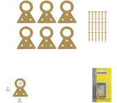 SANCO STORE - MAURER Cuelga Cuadros Fijo Nº2 (Blister 6 piezas)