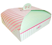 Caja para Tarta Rectangular con Asa - 40 X 33 Cm - Alto 11 Cm - Glotomania