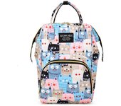 Cartoon Print Mommy Backpack Large Capacity Baby Bottle Storage Bags Baby Diaper Bag Fashion Women's Backpack Maternity Bag New