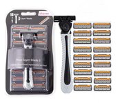 Shaver Brand New Design Men Razor Shaving Three Layer Shaver Reusable Razor Imported Blade Multi Tool Head Replace