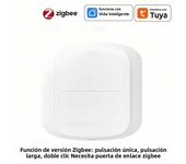 Tuya Smart WiFi/Zigbee Switch Push Button Switch 2 Gang 6 Scene Wireless Smart Home Remote Controller Automation Scenario Switch