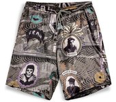 Bermudas Grimey Supastar Satin para hombre en color verde
