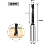 1pc Woodworking Forstner Drill Bits Hole Opener Reversible Gang Drill 70mm Length Router Bit For Wood Carbide Row Drill Head