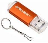 JASTER New Creative With Key Chain USB 2.0 Flash Drive 128GB 64GB 32GB 16GB 8GB 4GB 128MB Pendrive Fashion 9 Colors U Stick Gift