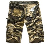 Camouflage Camo Cargo Shorts Men 2024 New Mens Casual Shorts Male Loose Work Shorts Man Outdoor Hiking Short Pants Plus Size