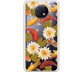 Funda original compatible con Xiaomi Redmi Note 9T - Patron peces y flores