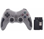 2.4G Wireless USB Dual Shock Controller Game Pad para PC, Sony PS2 PS3 Joystick