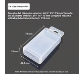 Rectangular Telescopic Box Tool Parts Storage Drill Milling Cutter Box Twist Drill Boxes Tap Accessories Tool Plastic Packaging
