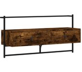 vidaXL Mueble TV de pared madera ingeniería 100,5x30x51 cm, Mueble de Salon, Mueble TV, Mueble TV salon, Mesa de TV, Mueble tele
