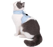 Cat Harness Drawstring Adjustment Comfortable Location Tracking Breathable Compatible for Airtag Pet Chest Strap Locator Cover Pet Supplies