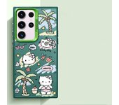 Sanrio Cute melody Case for Samsung Galaxy S24 Ultra S20 S21 FE S23 Ultra Note 20 S22 Plus S20 FE S24 Soft Cover Luxury
