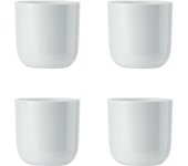 Mikasa chalk porcelain egg cups, set of 4, white, 5cm